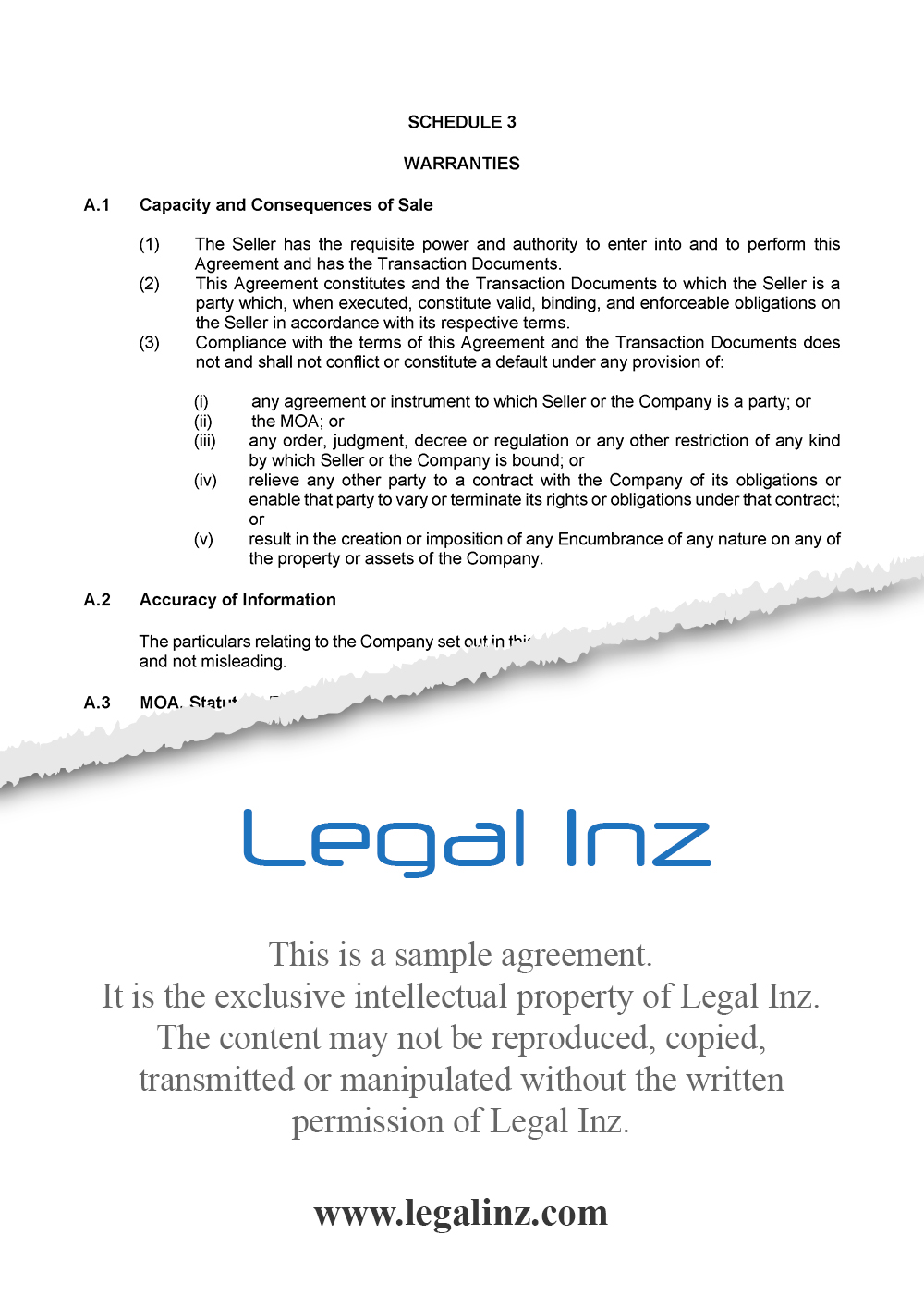 Share Purchase Agreement Sample 14